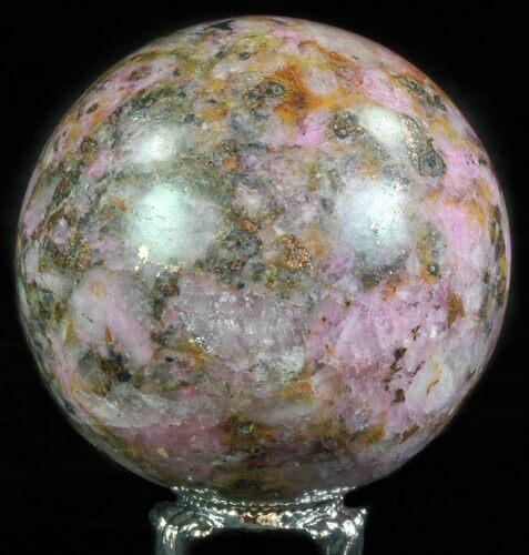 Polished Cobaltoan Calcite Sphere - Congo #63905